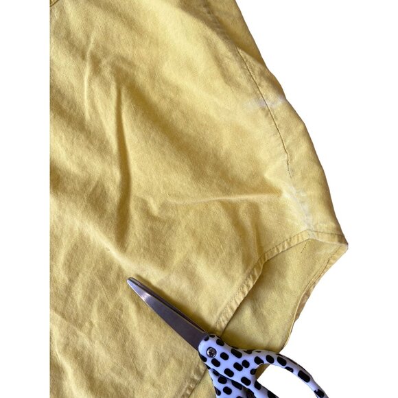 ChaCal VTG Y2K Button Down Campshirt Adult XL Yellow Parrot Grandpacore 90s - Picture 5 of 12